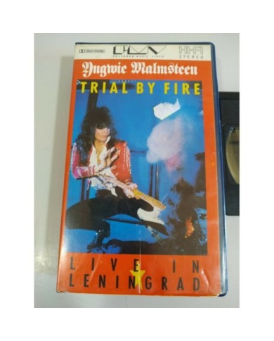 Yngwie J Maslmsteen Trial By Fire Live in Leningrad 1989 - VHS Cinta Tape - 4T