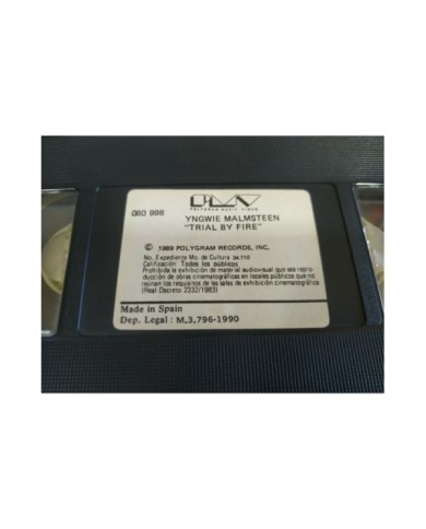 Yngwie J Maslmsteen Trial By Fire Live in Leningrad 1989 - VHS Cinta Tape - 4T
