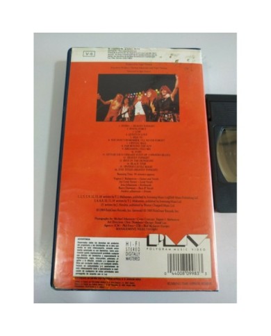 Yngwie J Maslmsteen Trial By Fire Live in Leningrad 1989 - VHS Cinta Tape - 4T