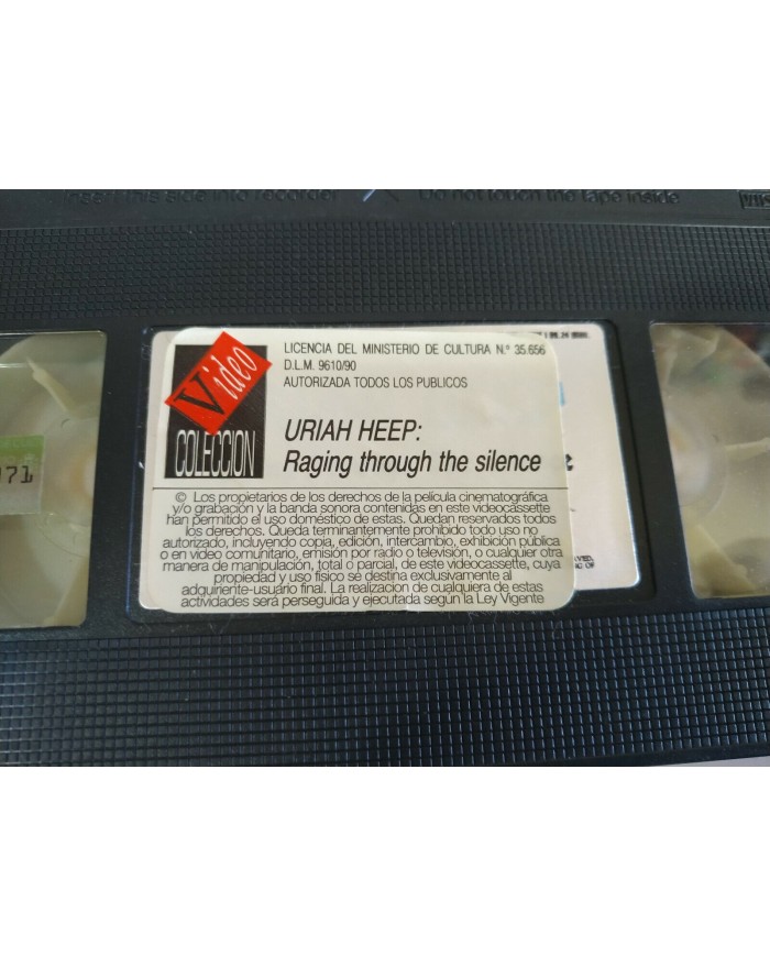 Uriah Heep Raging Through The Silence 1989 UK Edition - VHS Cinta Tape - 3T