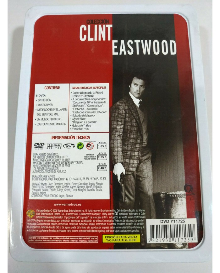 Clint Eastwood Coleccion Caja Metalica - 6 x DVD + Extras Espa?ol Ingles - 3T
