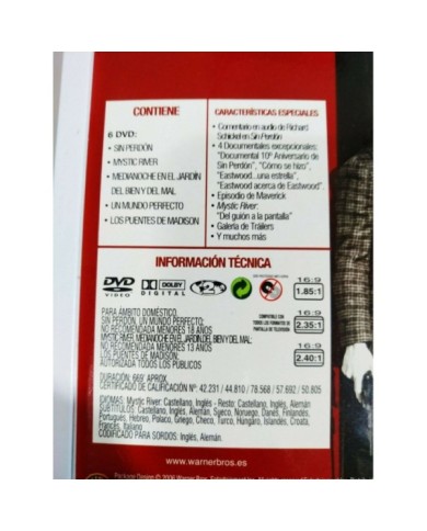 Clint Eastwood Coleccion Caja Metalica - 6 x DVD + Extras Espa?ol Ingles - 3T