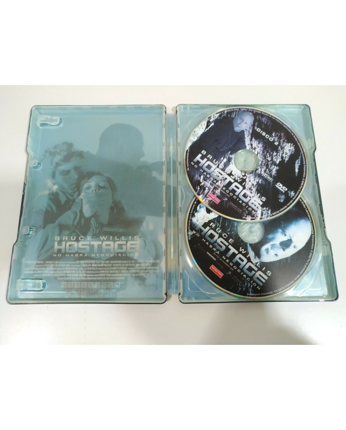 Hostage Bruce Willis Steelbook - 2 x DVD + Extras Espa?ol English - 3T