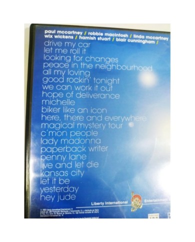 Paul McCartney Is Live In Concert - DVD Region 2 - 3T