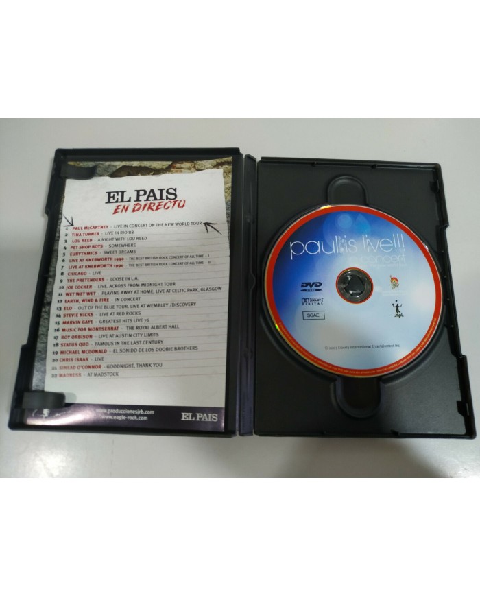 Paul McCartney Is Live In Concert - DVD Region 2 - 3T