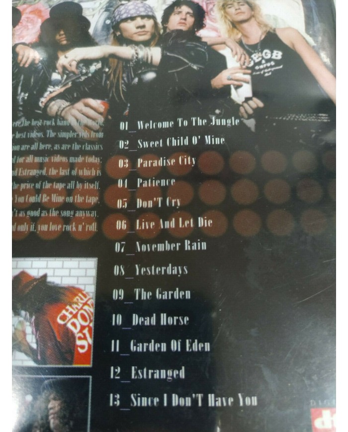 Guns N Roses Welcome To The Videos China Edition - DVD Region 0 All - 2T