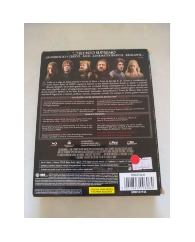 Juego de Tronos Primera Temporada Completa Blu-Ray Espa?ol Ingles region B - 3T