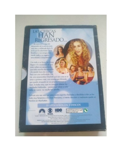 Sexo en New York Segunda Temporada 2 Completa - DVD Espa?ol Ingles Region 2 - 3T