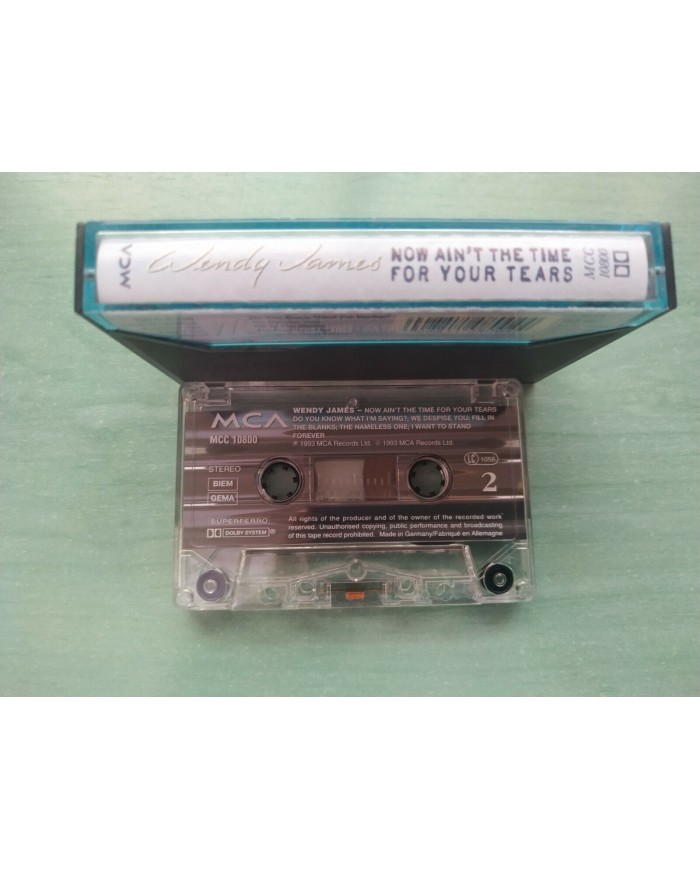 Wendy James Now Ain?t The Times For Your Tears 1993 - Cinta Tape Cassette - 3T