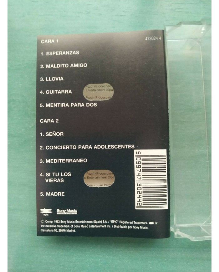 Pecos Oro Las 20 Mejores Canciones Vol I + II - 2 x Cinta Tape Cassette 2T