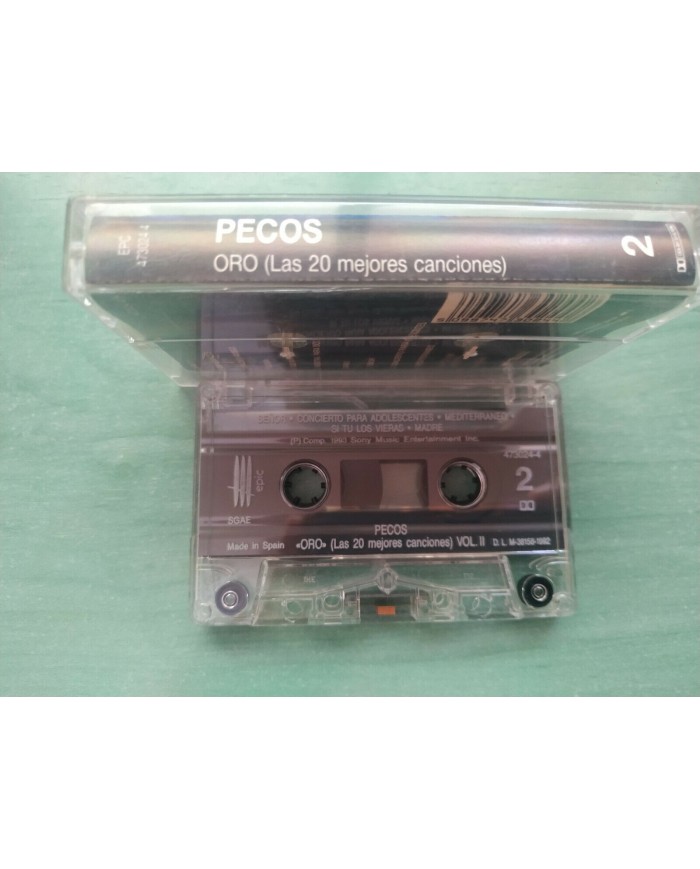 Pecos Oro Las 20 Mejores Canciones Vol I + II - 2 x Cinta Tape Cassette 2T