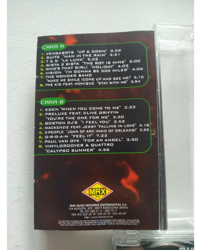 Maquina Total 1.1 Max Music 1998 Spain Edition - 2 x Cinta Tape Cassette