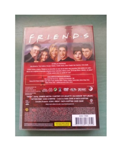 Friends Segunda Temporada 2 Completa 2008 - 4 x DVD Espa?ol Ingles Region 2 - 3T