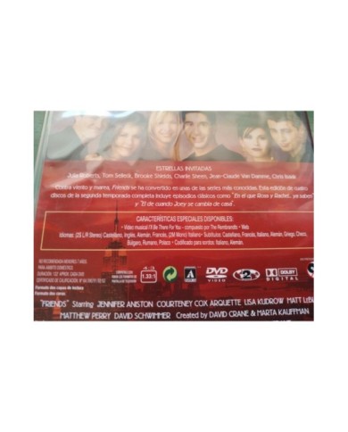 Friends Segunda Temporada 2 Completa 2008 - 4 x DVD Espa?ol Ingles Region 2 - 3T
