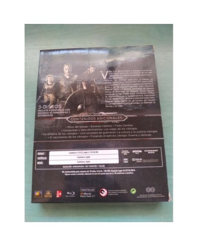 Vikingos Primera Temporada 1 Completa - 3 x Blu-Ray Espa?ol Ingles Zona A-B - 3T
