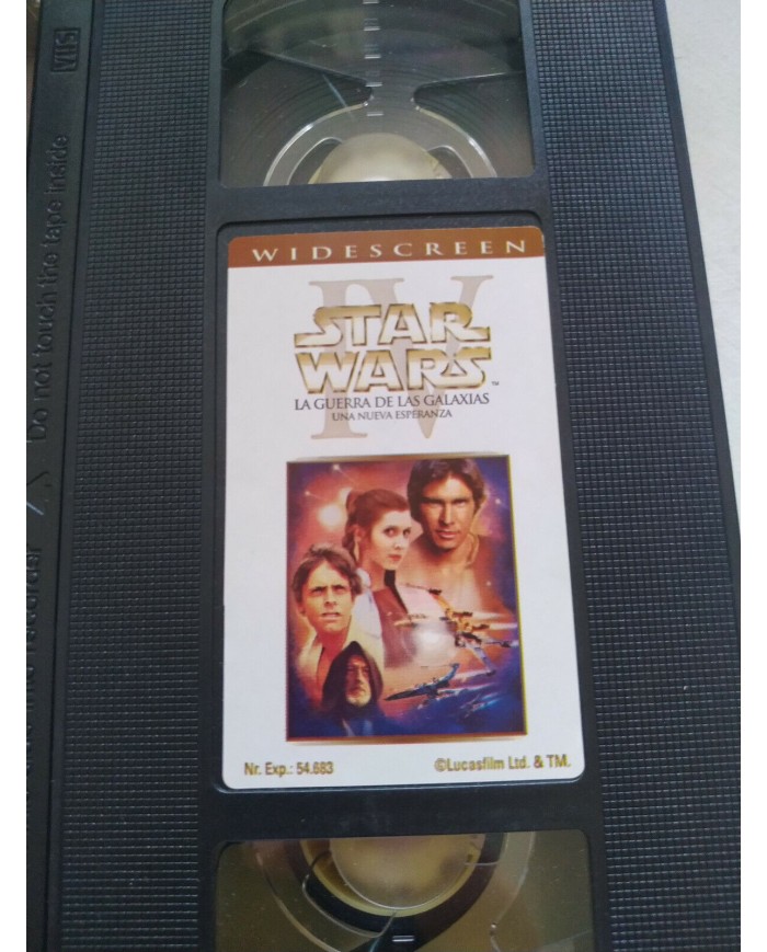 Star Wars La Guerra de las Galaxias Harrison Ford VHS Cinta Tape Espa?ol - 3T