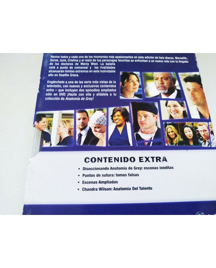 Anatomia de Grey Sexta Temporada Completa 6 x DVD Ingles Espa?ol Region 2 - 3T