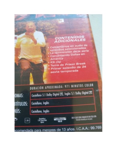 Prison Break Segunda Temporada 2 Completa - 6 x DVD + Extras Espa?ol Ingles - 3T