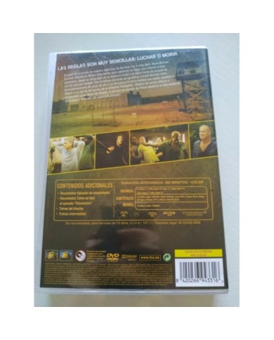 Prison Break Tercera Temporada 3 Completa - 4 x DVD + Extras Espa?ol Ingles - 3T