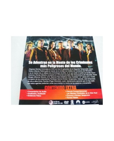 Mentes Criminales Segunda Temporada 2 Completa - 6 x DVD Espa?ol Ingles - 3T
