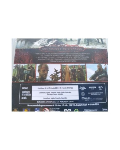 Vikingos Tercera Temporada 3 Completa - 3 x DVD Espa?ol Ingles Region 2 - 3T