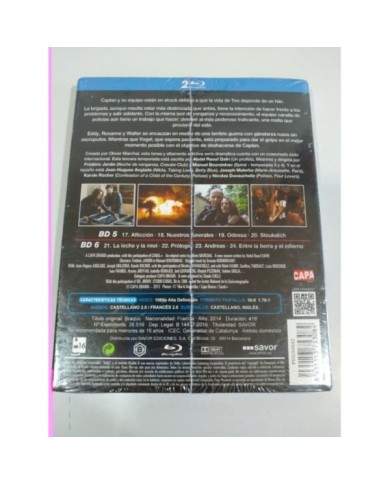 Braquo Tercera Temporada 3 Completa 2 x Blu-Ray Espa?ol Frances Ingles Nueva 3T