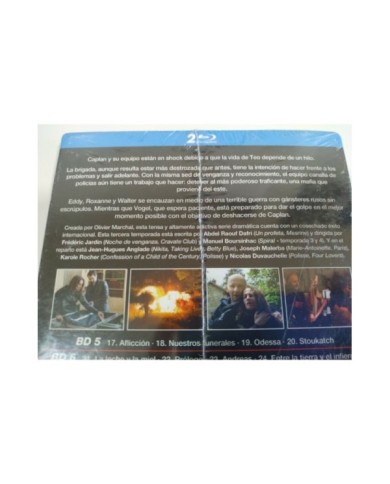 Braquo Tercera Temporada 3 Completa 2 x Blu-Ray Espa?ol Frances Ingles Nueva 3T
