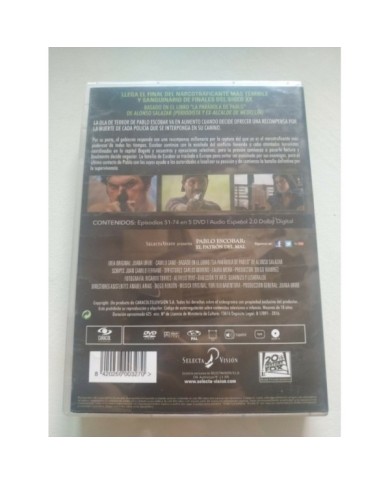 Pablo Escobar el Patron del Mal Tercera Temporada - 5 x DVD Espa?ol Region 2 3T