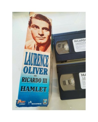 Laurence Olivier Hamlet + Ricardo III Shakespeare - 2 x VHS Espa?ol - 3T