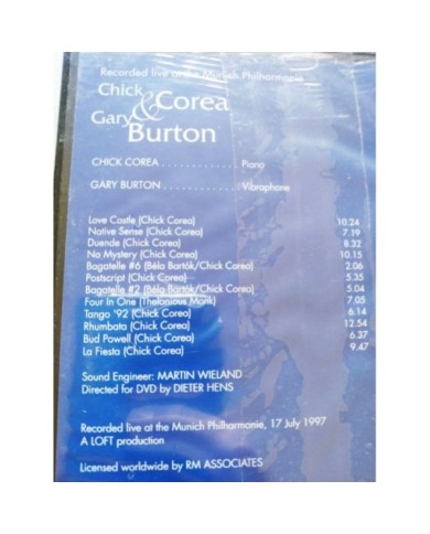 Chick Corea & Gary Burton Munich Philarmonie Jazz - DVD Region 2-5 Nuevo 2T