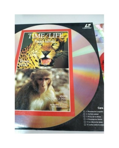 Time life El Leopardo - Simios de la India Leon Avestruz - LASERDISC LD - 2T Time life El Leopardo - Simios de la India Leon Avestruz - LASERDISC LD - 2T