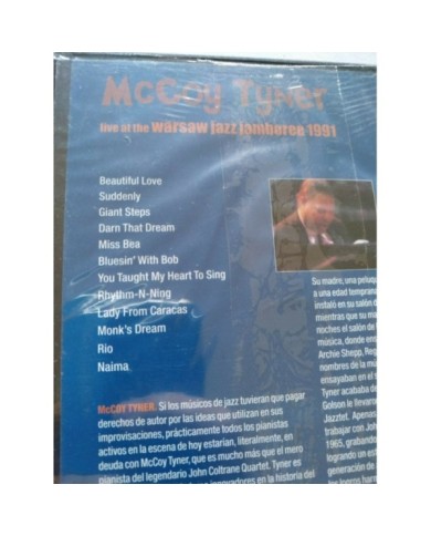 McCoy Tyner Live at the Warsaw Jamboree 1991 Jazz - DVD Region All Nuevo 2T