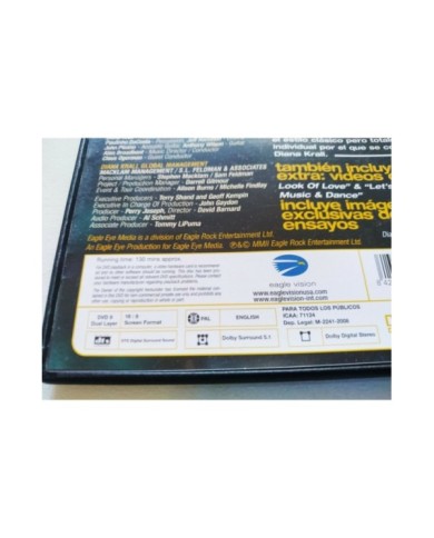 Diana Krall Live in Paris + Videos Extra Jazz - DVD Region All 2T