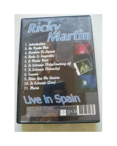 Ricky Martin Live in Spain - DVD Region All - Am