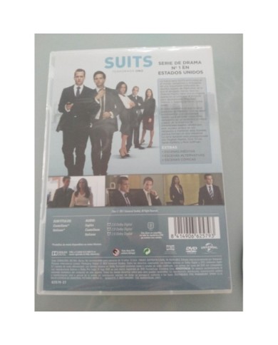 SUITS TEMPORADA 1 COMPLETA - 3 X DVD + EXTRAS ESPA?OL ENGLISH ITALIANO - AM