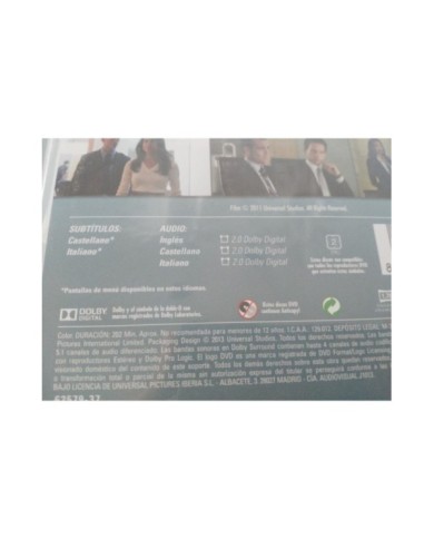 SUITS TEMPORADA 1 COMPLETA - 3 X DVD + EXTRAS ESPA?OL ENGLISH ITALIANO - AM