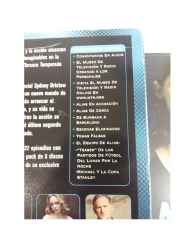 ALIAS TERCERA TEMPORADA COMPLETA PACK 6 DVD CASTELLANO ENGLISH FRANCAIS - 3T