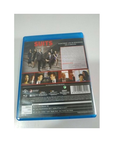 Suits Temporada tercera 3 completa - 4 x Blu-Ray Espa?ol Ingles - 3T