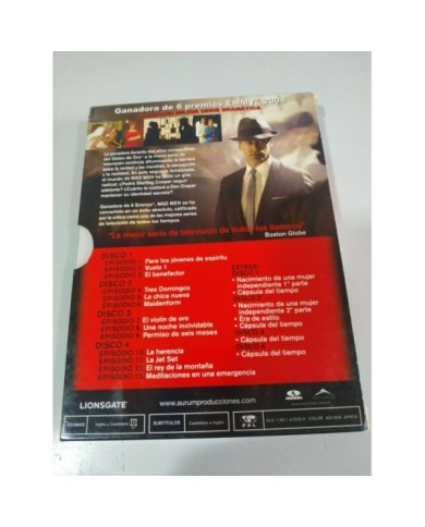 Mad Men Temporada Segunda 2 completa - 4 x DVD Espa?ol Ingles - 3T
