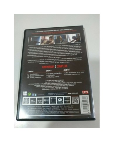 Braquo Segunda Temporada 2 Completa Olivier Marchal 3 X DVD Espa?ol Frances - 3T