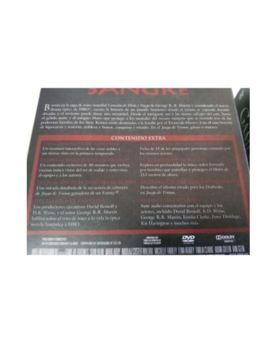 JUEGO DE TRONOS TEMPORADA 1 PRIMERA DELUXE EDIT - 5 DVD ESPA?OL ENGLISH - 5T