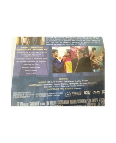 SMALLVILLE SEGUNDA TEMPORADA 2 COMPLETA SUPERMAN - 6 X DVD CASTELLANO ENGLISH AM