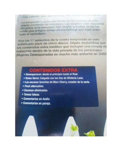 Mujeres Desesperadas Temporada 4 Ed Secretos - DVD Espa?ol Ingles Region 2 - 3T