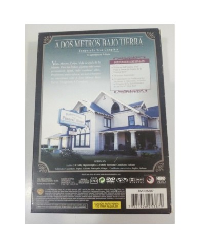 A DOS METROS BAJO TIERRA TEMPORADA 3 COMPLETA - CASTELLANO ENGLISH 5 X DVD - 5T
