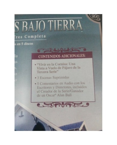 A DOS METROS BAJO TIERRA TEMPORADA 3 COMPLETA - CASTELLANO ENGLISH 5 X DVD - 5T