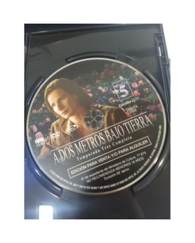 A DOS METROS BAJO TIERRA TEMPORADA 3 COMPLETA - CASTELLANO ENGLISH 5 X DVD - 5T