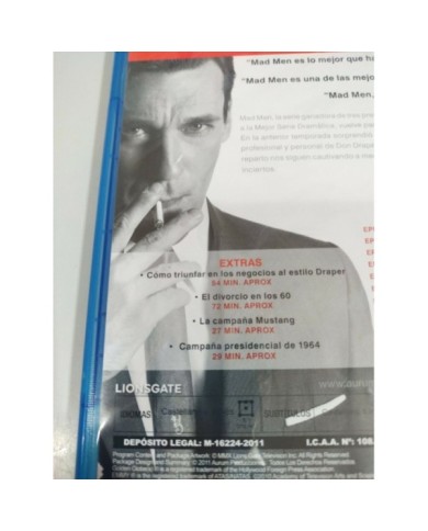 Mad Men Cuarta Temporada 4 Completa - Blu-Ray Espa?ol Ingles Region B - 3T