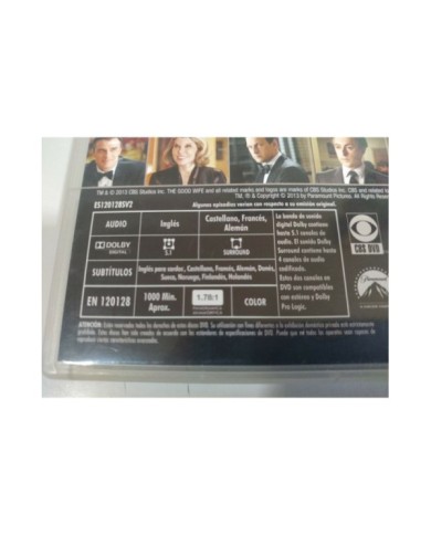 The Good Wife Segunda Temporada 2 Completa - DVD Castellano English Region 2 3T