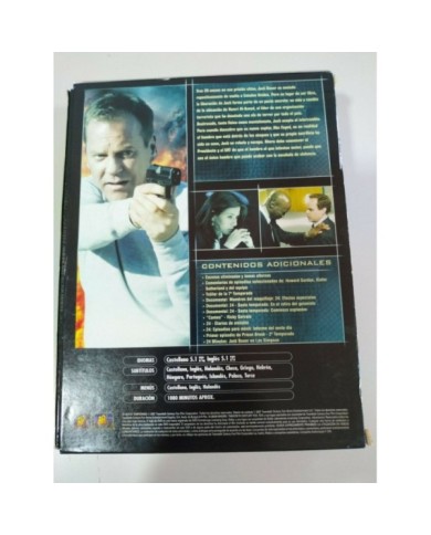 24 Sexta Temporada 6 Completa Kiefer Sutherland - 7 x DVD Espa?ol Ingles - 3T