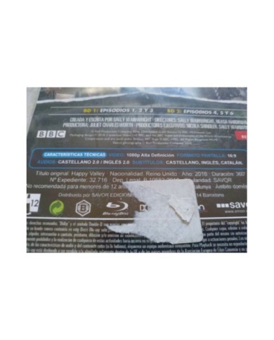 Happy Valley Segunda Temporada Completa - Blu-Ray Espa?ol Ingles region 2 - 3T